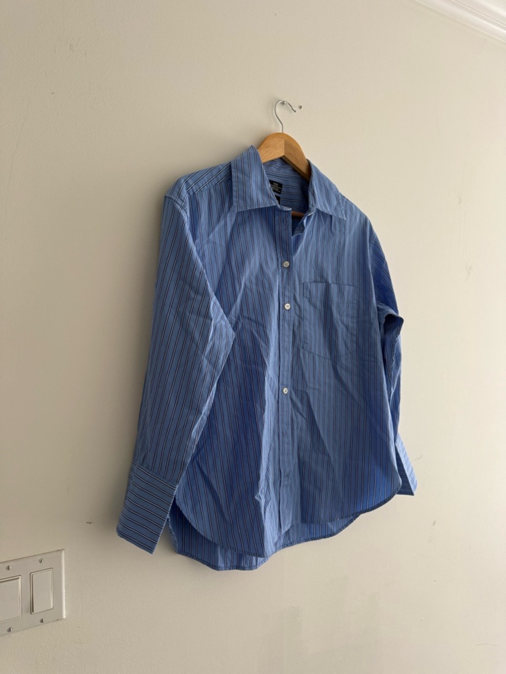 GAP “big shirt” Blue Striped (oversized ) shirt one size organic cotton - Picture 3 of 8